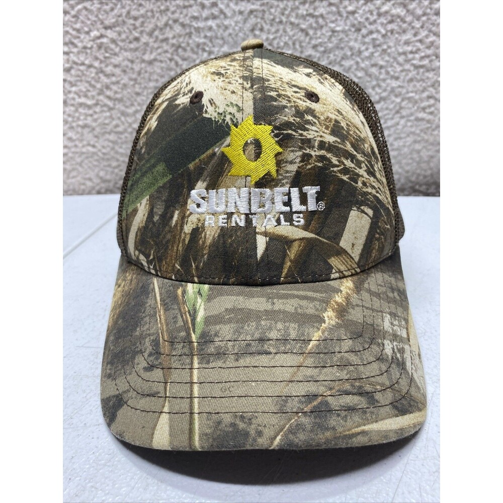 Sunbelt Rentals Camouflage  Mesh Trucker Hat Baseball Cap Lid